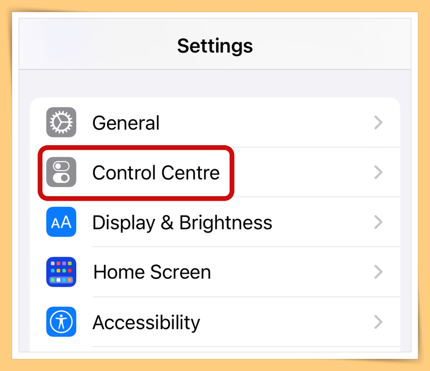 Quick Note save to Control Centre